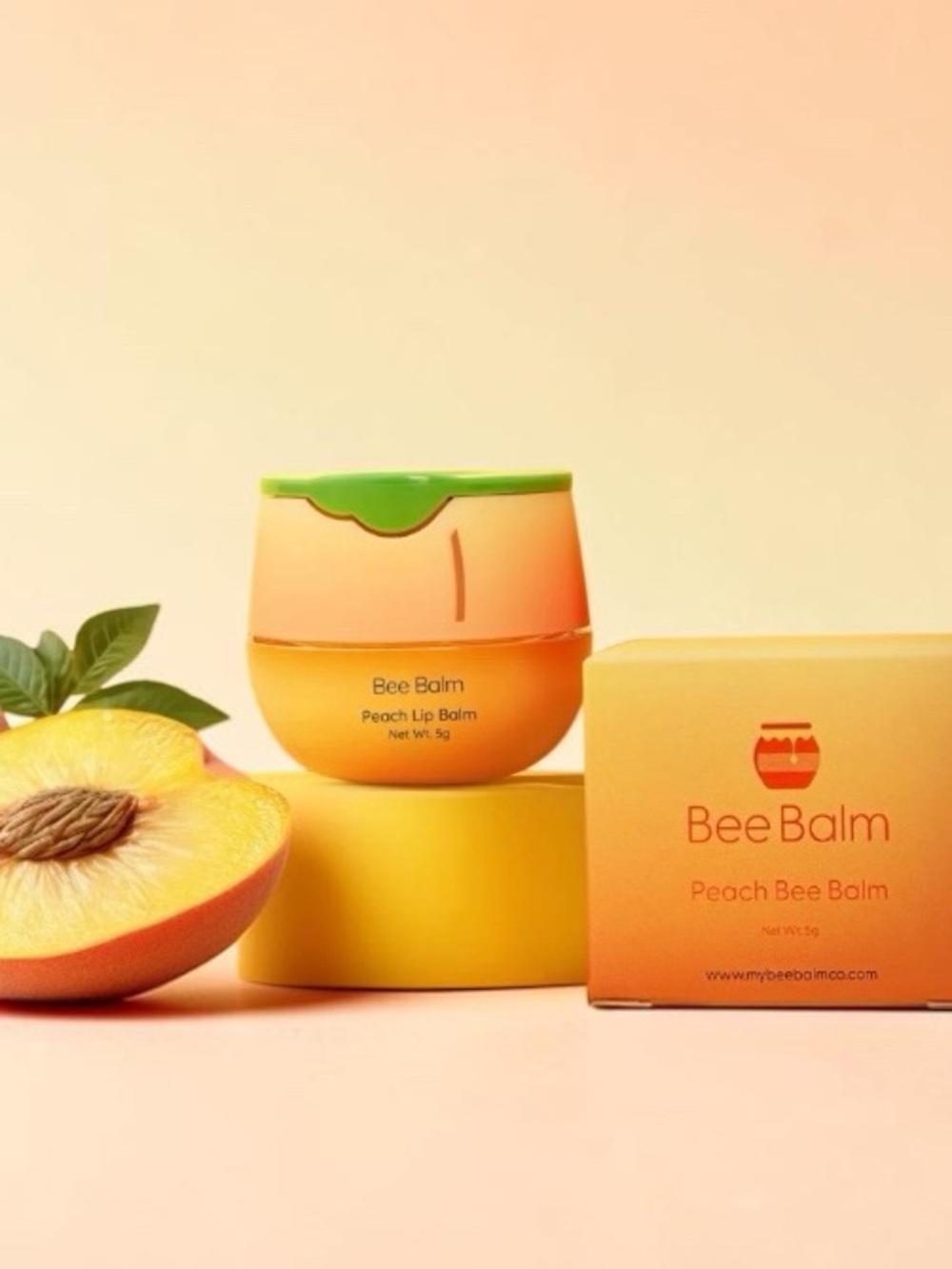 PEACH BEE BALM Lip balm TikTok Viral THE ORIGINAL NOT FROM TEMU